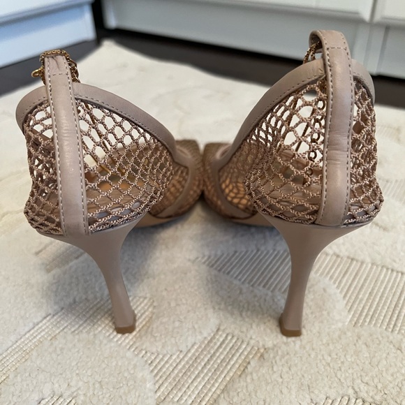 BOTTEGA VENETA Stretch Mesh Chain Detail Pumps - Picture 6 of 12